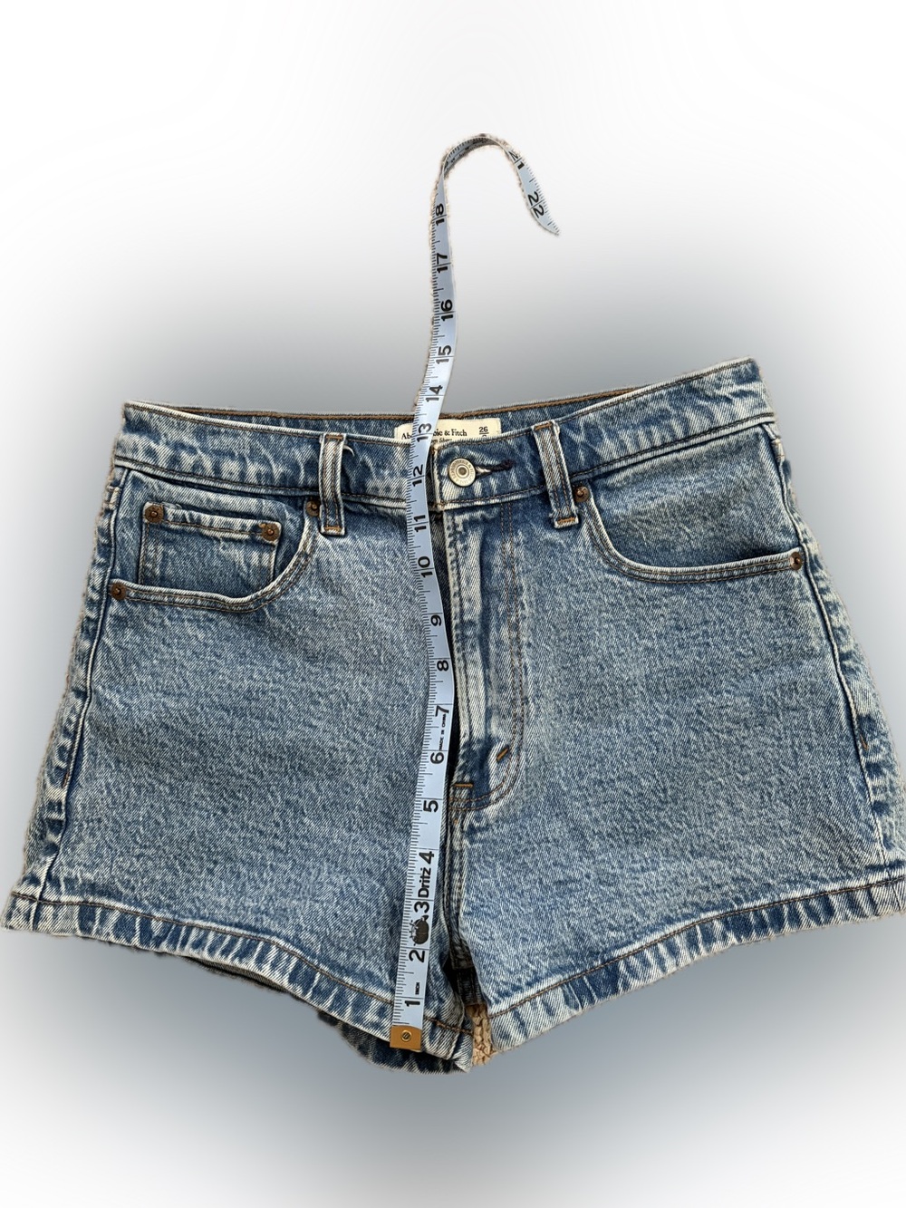 Abercrombie High Rise Mom Shorts - Size 26 / Medium (Excellent Condition) - Picture 5 of 6